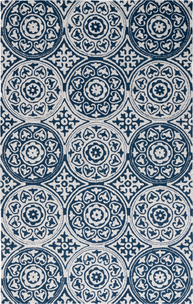 Safavieh Metro MET377M Blue / Ivory Area Rug main image