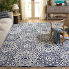 Safavieh Metro MET377M Blue / Ivory Area Rug Room Scene Feature