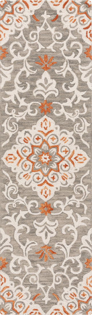 Safavieh Metro MET379F Grey / Rust Area Rug Runner