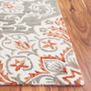 Safavieh Metro MET379F Grey / Rust Area Rug Detail