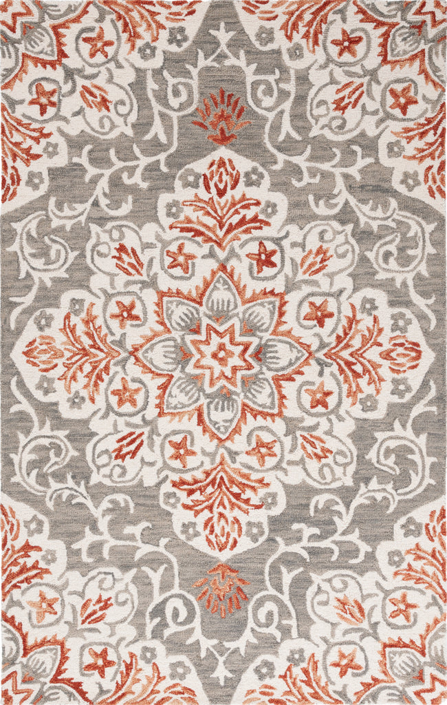 Safavieh Metro MET379F Grey / Rust Area Rug main image