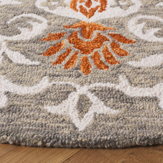 Safavieh Metro MET379F Grey / Rust Area Rug Detail