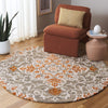Safavieh Metro MET379F Grey / Rust Area Rug Room Scene