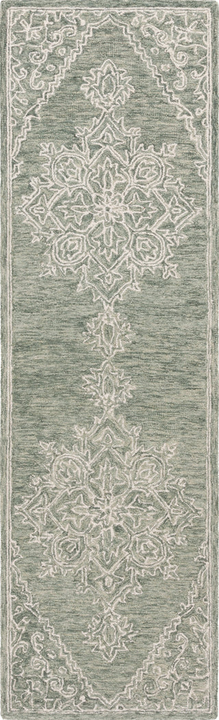Safavieh Metro MET381Y Green / Ivory Area Rug Runner