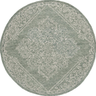 Safavieh Metro MET381Y Green / Ivory Area Rug Round
