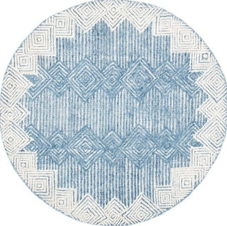 Safavieh Metro MET401M Blue / Ivory Area Rug Round