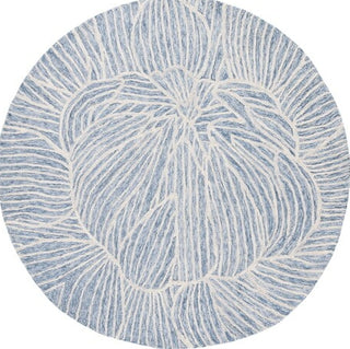 Safavieh Metro MET451M Blue / Ivory Area Rug Round