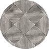 Safavieh Metro MET454Z Black / Beige Area Rug Round