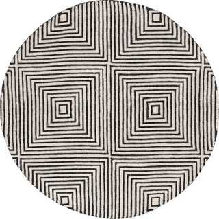 Safavieh Metro MET454Z Black / Beige Area Rug Round