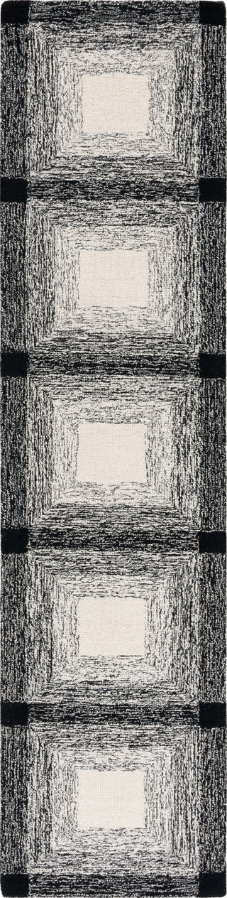 Safavieh Metro MET471H Charcoal / Ivory Area Rug Runner