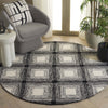 Safavieh Metro MET471H Charcoal / Ivory Area Rug Room Scene Feature