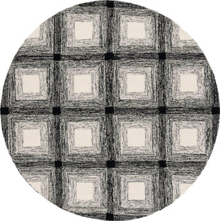 Safavieh Metro MET471H Charcoal / Ivory Area Rug Round