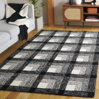 Safavieh Metro MET472H Charcoal / Ivory Area Rug Room Scene