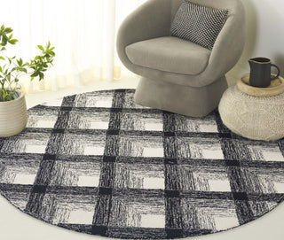Safavieh Metro MET472H Charcoal / Ivory Area Rug Room Scene