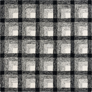 Safavieh Metro MET472H Charcoal / Ivory Area Rug Square