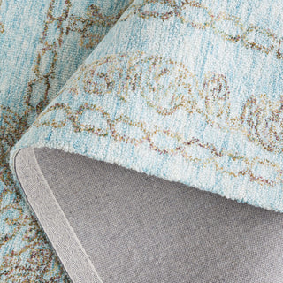 Safavieh Metro MET575L Light Blue / Green Area Rug Fold
