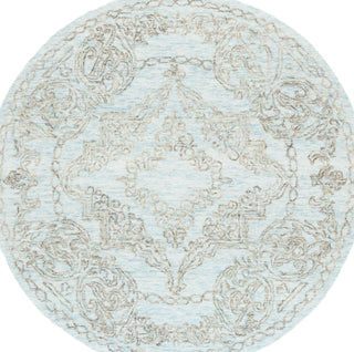Safavieh Metro MET575L Light Blue / Green Area Rug Round