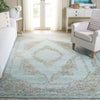 Safavieh Metro MET575L Light Blue / Green Area Rug Room Scene Feature