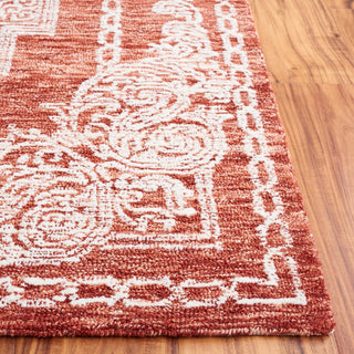 Safavieh Metro MET575P Rust / Ivory Area Rug Detail