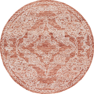 Safavieh Metro MET575P Rust / Ivory Area Rug Round