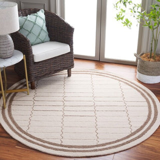 Safavieh Metro MET626A Ivory / Brown Area Rug Room Scene Feature