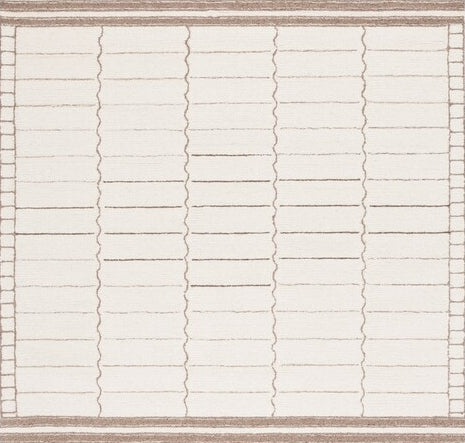 Safavieh Metro MET626A Ivory / Brown Area Rug Square