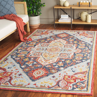 Safavieh Metro MET727N Navy / Red Area Rug Room Scene