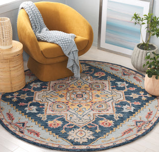 Safavieh Metro MET728N Navy / Beige Area Rug Room Scene