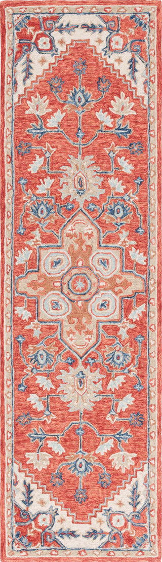 Safavieh Metro MET728Q Red / Beige Area Rug Runner