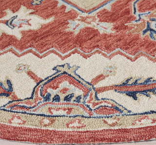 Safavieh Metro MET728Q Red / Beige Area Rug Detail