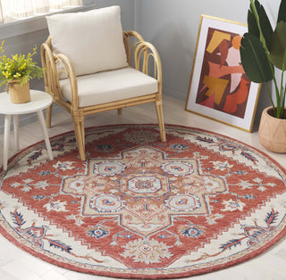 Safavieh Metro MET728Q Red / Beige Area Rug Room Scene