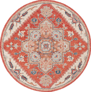 Safavieh Metro MET728Q Red / Beige Area Rug Round