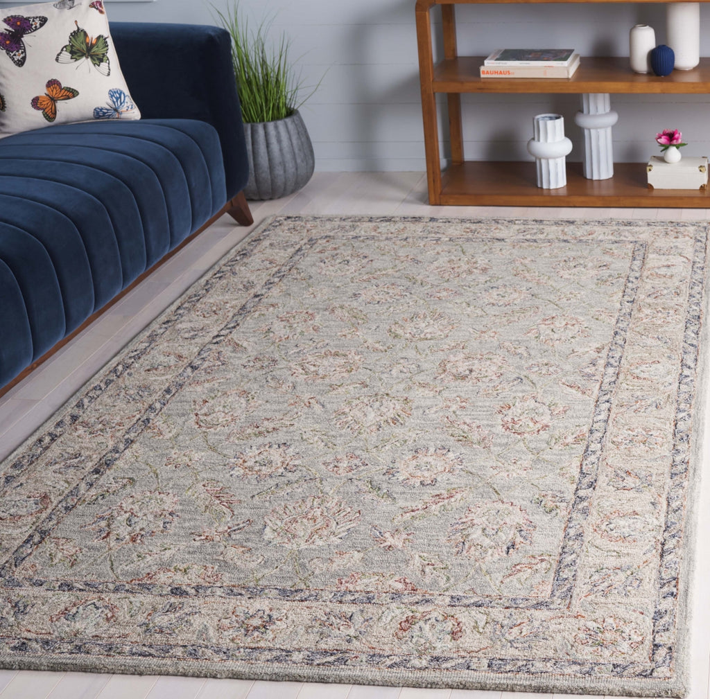 Safavieh Metro MET754F Grey / Rust Area Rug Room Scene Feature