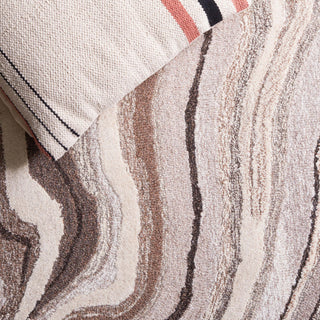 Safavieh Metro MET776T Brown / Ivory Area Rug Detail