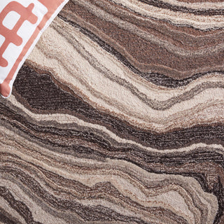 Safavieh Metro MET777T Brown / Ivory Area Rug Detail