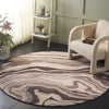 Safavieh Metro MET777T Brown / Ivory Area Rug Room Scene Feature