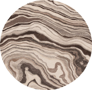 Safavieh Metro MET777T Brown / Ivory Area Rug Round