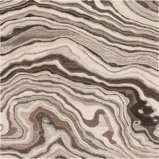 Safavieh Metro MET777T Brown / Ivory Area Rug Square