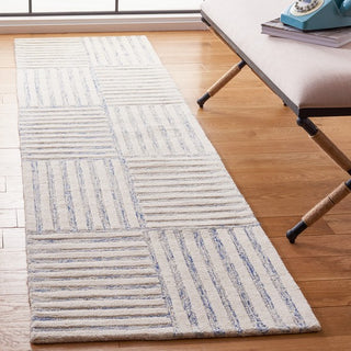 Safavieh Metro MET858M Blue / Ivory Area Rug Room Scene Feature