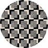 Safavieh Metro MET869Z Black / Ivory Area Rug Round