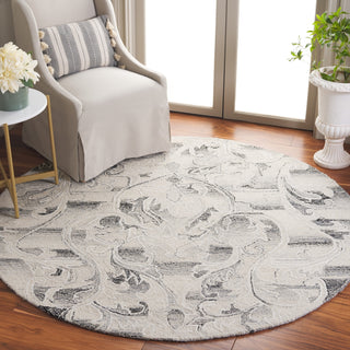 Safavieh Metro MET870F Grey / Ivory Area Rug Room Scene Feature