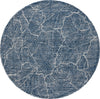 Safavieh Metro MET999N Navy / Ivory Area Rug Round