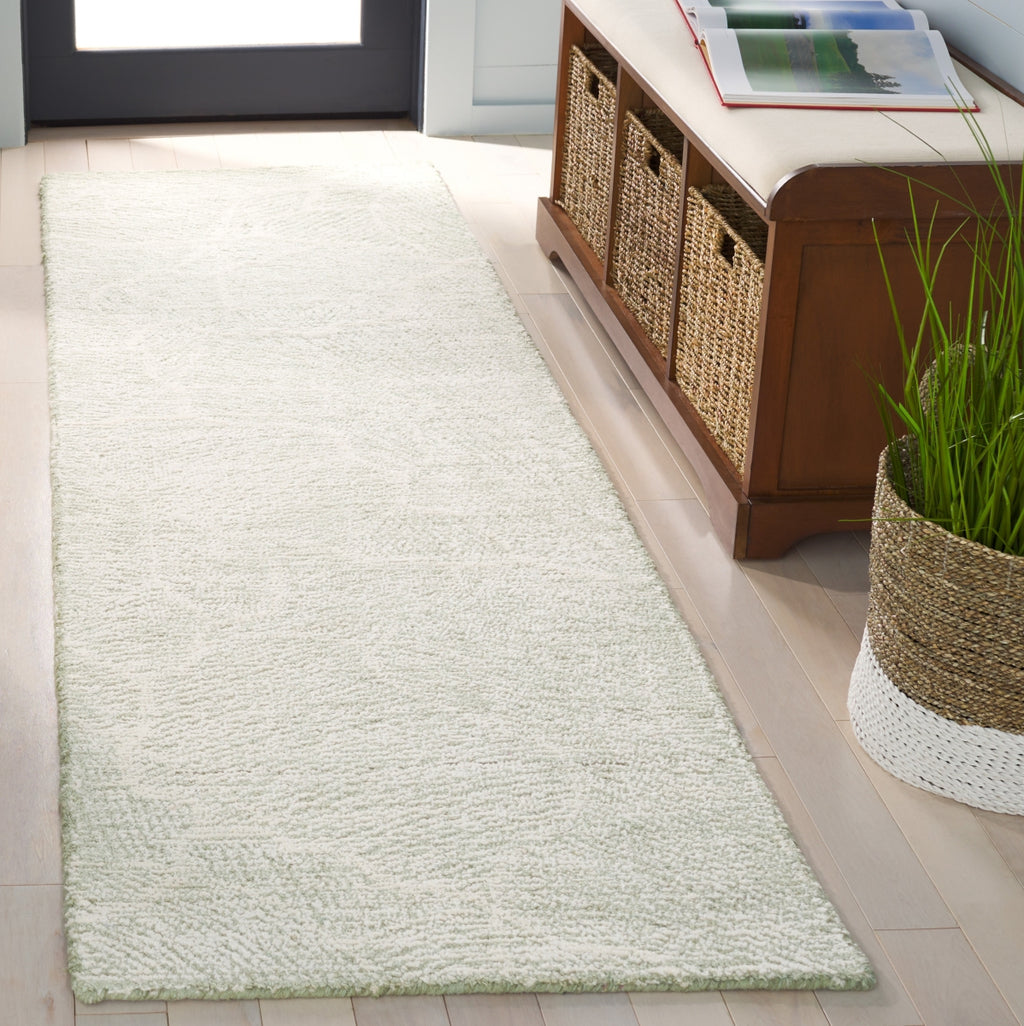 Safavieh Metro MET999W Sage / Ivory Area Rug Room Scene Feature