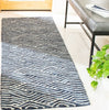 Safavieh Micro-loop MLP175M Dark Blue / Ivory Area Rug Room Scene Feature