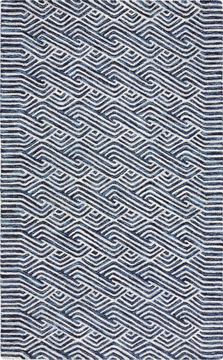 Safavieh Micro-loop MLP175M Dark Blue / Ivory Area Rug main image