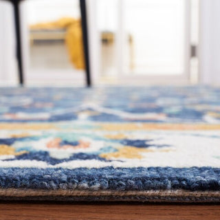 Safavieh Micro-loop MLP385M Blue / Ivory Area Rug Detail