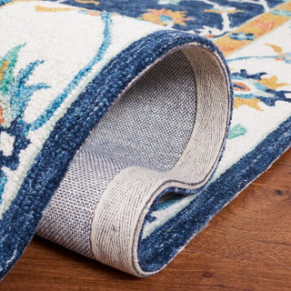 Safavieh Micro-loop MLP385M Blue / Ivory Area Rug Detail