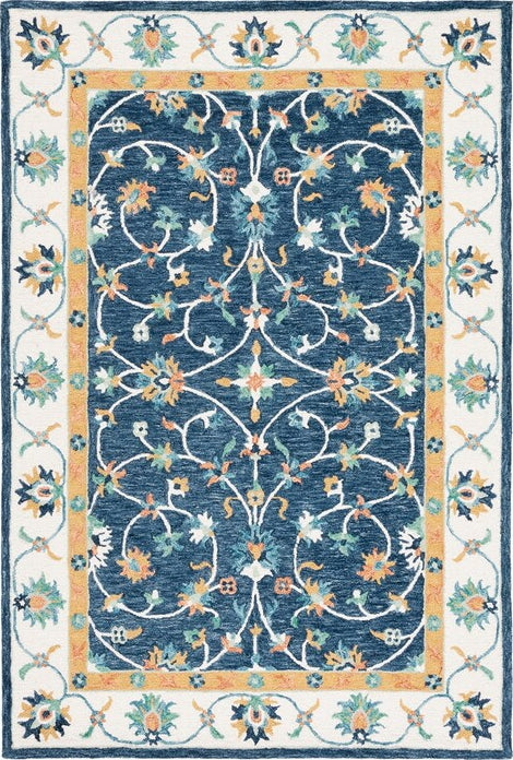 Safavieh Micro-loop MLP385M Blue / Ivory Area Rug main image