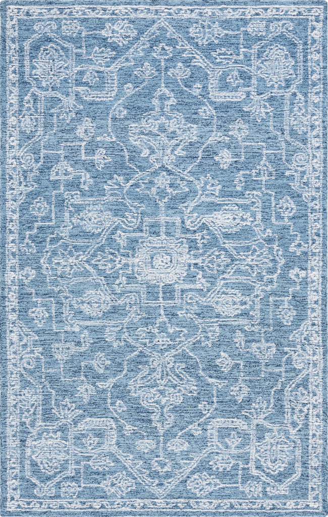 Safavieh Micro-loop MLP428M Blue / Ivory Area Rug main image