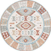 Safavieh Micro-loop MLP475M Ivory / Blue Area Rug Round